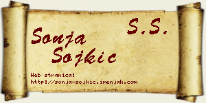 Sonja Sojkić vizit kartica